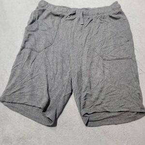 iRELAX Lounge Shorts Womens S Gray Pajama Sleepwear Soft Jersey Stretch Pockets